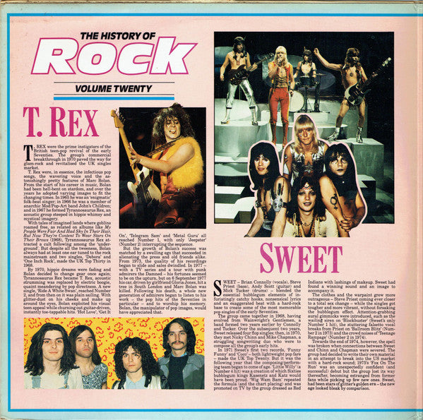 T. Rex / Sweet* / Suzi Quatro / Gary Glitter : The History Of Rock (Volume Twenty) (2xLP, Comp)