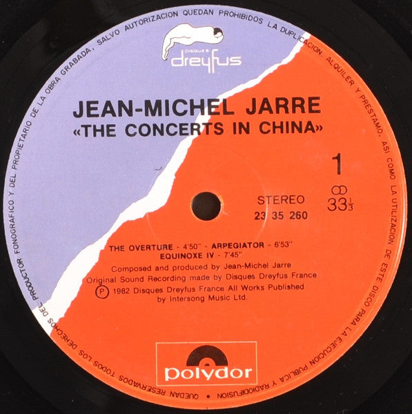 Jean-Michel Jarre : The Concerts In China (2xLP, Album, RE)
