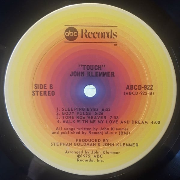 John Klemmer : Touch (LP, Album, Ter)