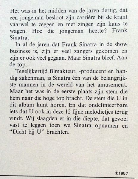 Frank Sinatra : Close To You (LP,Reissue,Stereo,Mono)