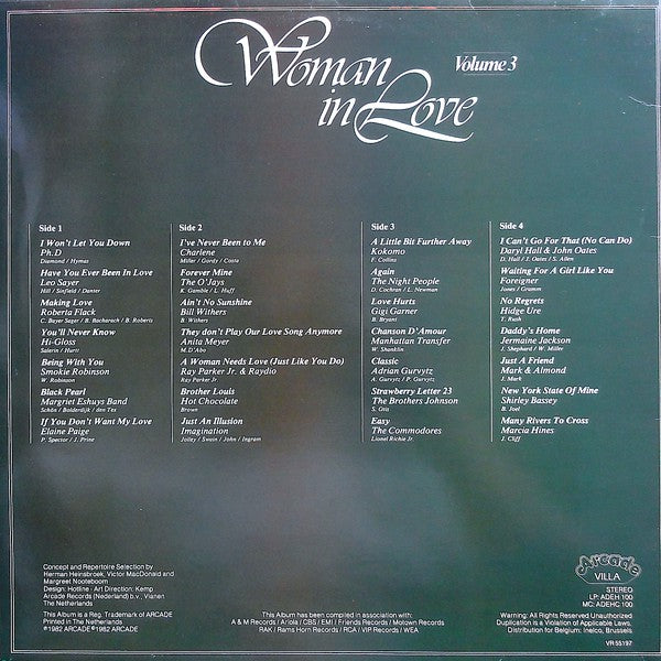 Various - Woman In Love Volume 3 (2xLP, Comp, Gat) - De Platen Aap – Vinylwinkel in Brielle & online webshop voor muziekliefhebbers