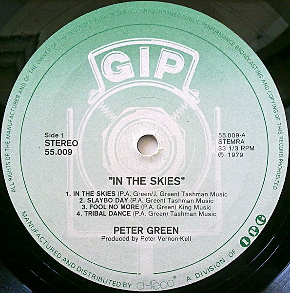 Peter Green (2) : In The Skies (LP, Album, Gat)