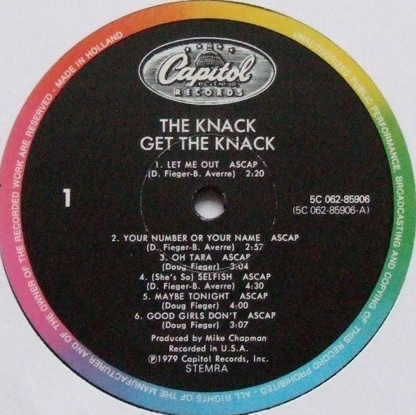 The Knack (3) : Get The Knack (LP, Album)