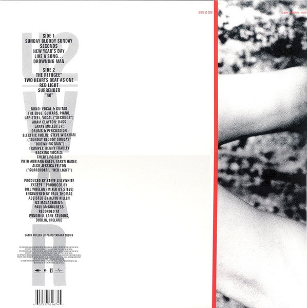 U2 : War (LP, Album, RE, RM, Gat)