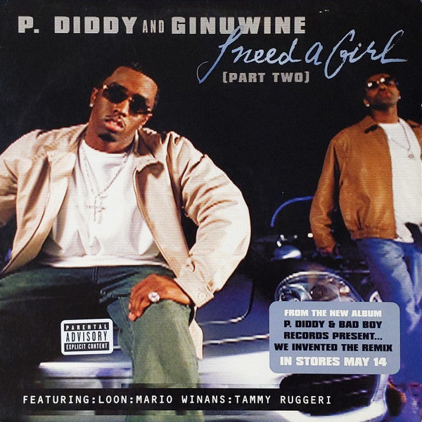 P. Diddy & Ginuwine / P. Diddy & Cheri Dennis - I Need A Girl (Part Two) / So Complete (Remix) (12", Promo, Red) - De Platen Aap – Vinylwinkel in Brielle & online webshop voor muziekliefhebbers