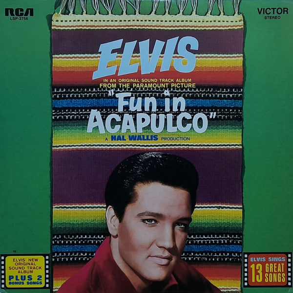 Elvis Presley : Fun In Acapulco (LP, Album, RE, Bla)