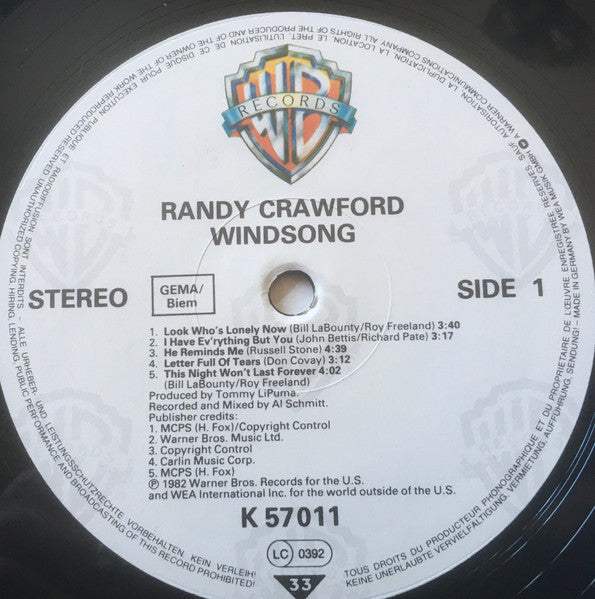 Randy Crawford : Windsong (LP, Album, RE)