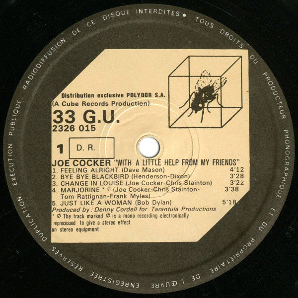 Joe Cocker : With A Little Help From My Friends (LP, Album, RE)