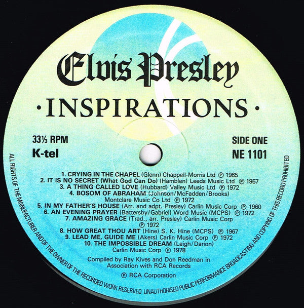 Elvis Presley : Inspirations (LP, Album, Comp)