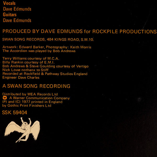 Dave Edmunds : Get It (LP, Album)