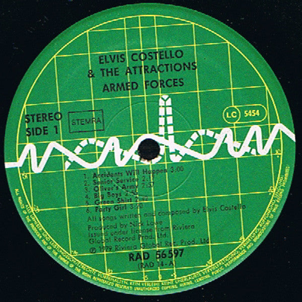 Elvis Costello & The Attractions : Armed Forces (LP, Album + 7", EP)