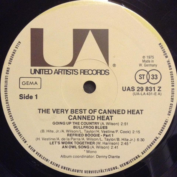 Canned Heat : The Very Best Of Canned Heat (LP, Comp)