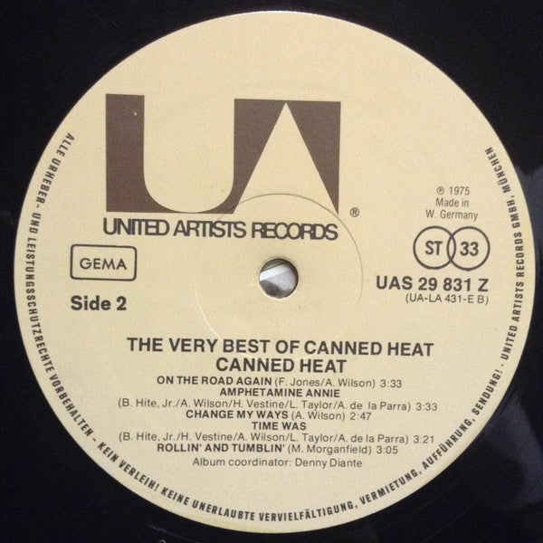 Canned Heat : The Very Best Of Canned Heat (LP, Comp)