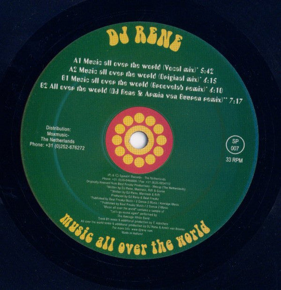 DJ Rene : Music All Over The World (12")