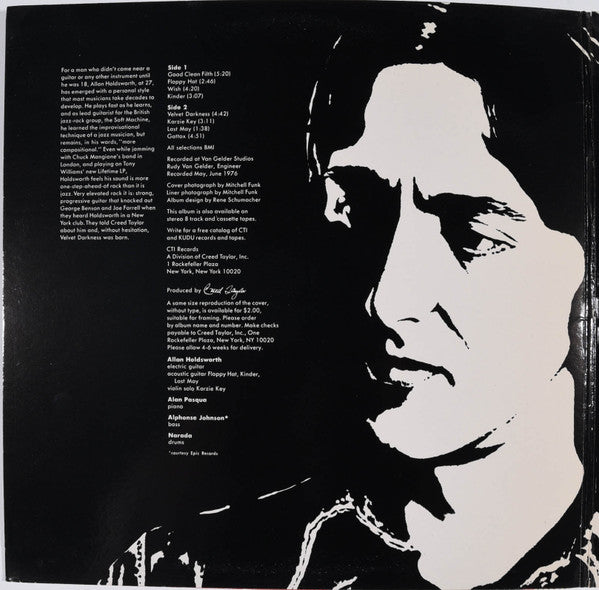 Allan Holdsworth : Velvet Darkness (LP, Album, San)