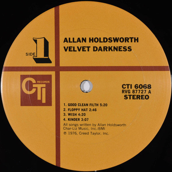 Allan Holdsworth : Velvet Darkness (LP, Album, San)