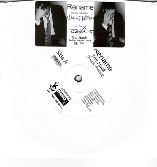 Rename : The Hack (7", Ltd)