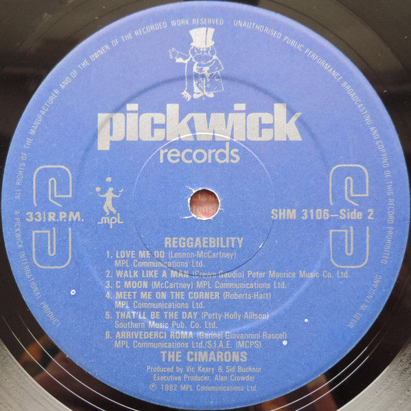 The Cimarons : Reggaebility (LP, Album)