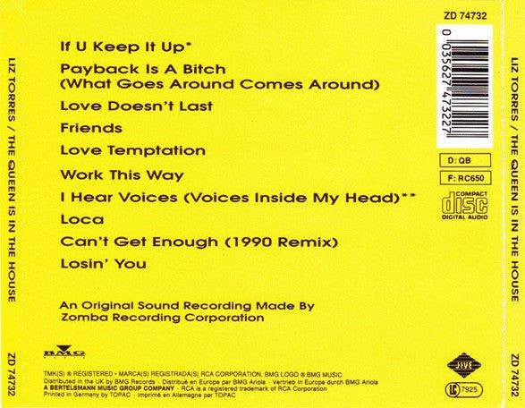 Liz Torres - The Queen Is In The House (CD, Album) - De Platen Aap – Vinylwinkel in Brielle & online webshop voor muziekliefhebbers