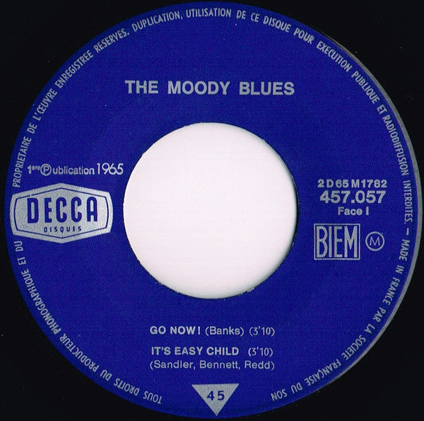 The Moody Blues : Go Now ! (7", EP, RP)