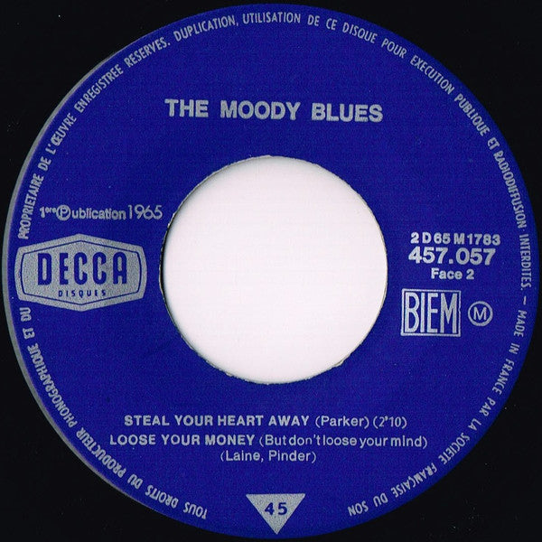 The Moody Blues : Go Now ! (7", EP, RP)