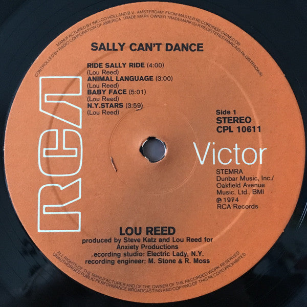 Lou Reed : Sally Can't Dance (LP, Album)