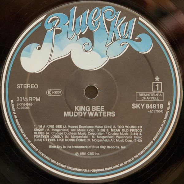 Muddy Waters : King Bee (LP, Album)