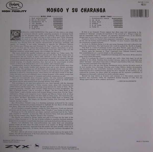 Mongo Santamaria Y Su Orquesta* : Sabroso! (LP, Album, RE, RM)