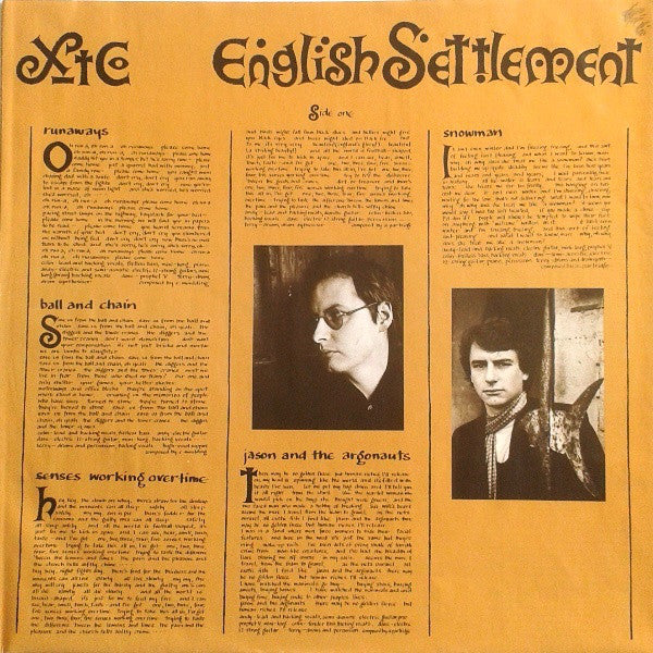 XTC : English Settlement (LP, Album, Tex)