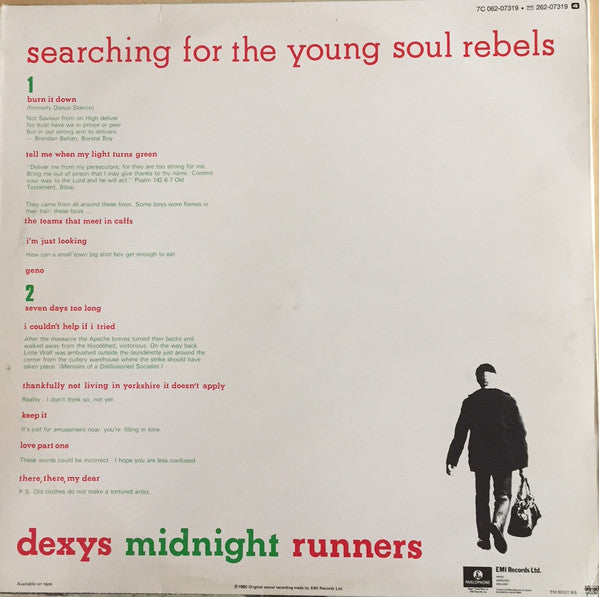 Dexys Midnight Runners : Searching For The Young Soul Rebels (LP, Album)