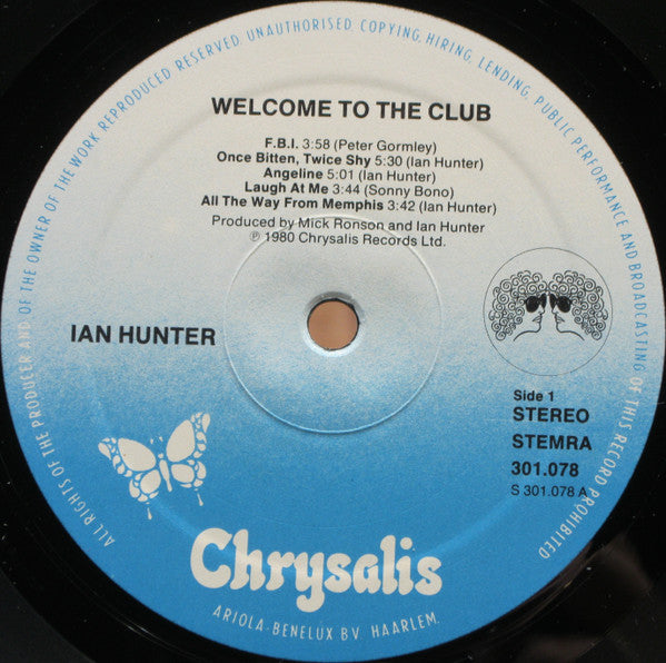 Ian Hunter : Welcome To The Club - Live (LP,Album)