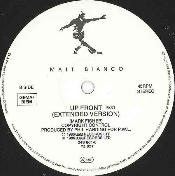 Matt Bianco : Just Can't Stand It (12",45 RPM,Stereo)