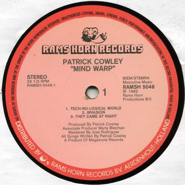 Patrick Cowley : Mind Warp (LP, Album)