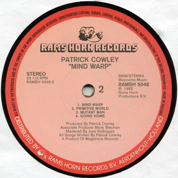 Patrick Cowley : Mind Warp (LP, Album)