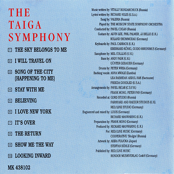 Валерия - The Taiga Symphony (CD, Album) - De Platen Aap – Vinylwinkel in Brielle & online webshop voor muziekliefhebbers
