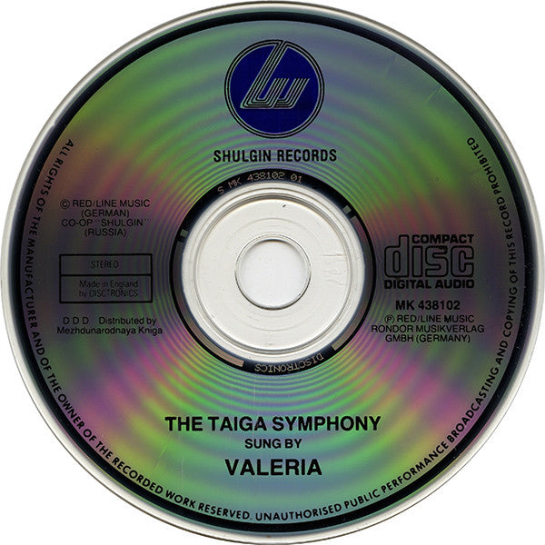 Валерия - The Taiga Symphony (CD, Album) - De Platen Aap – Vinylwinkel in Brielle & online webshop voor muziekliefhebbers