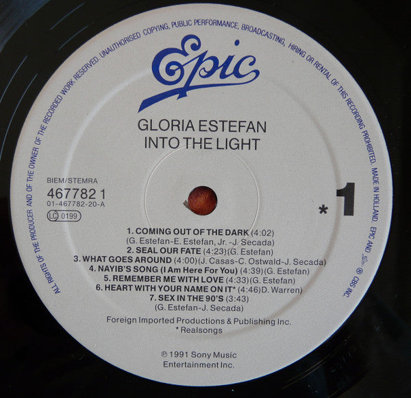 Gloria Estefan : Into The Light (LP, Album)