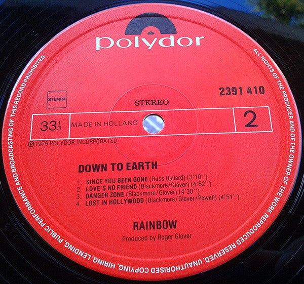 Rainbow : Down To Earth (LP, Album)