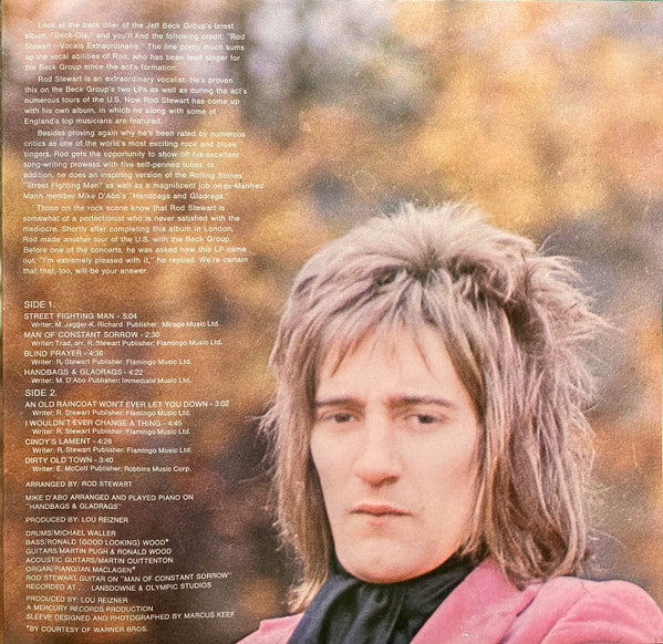 Rod Stewart : An Old Raincoat Won't Ever Let You Down (LP, Album, Gat)