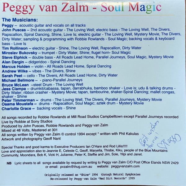 Peggy Van Zalm - Soul Magic (CD, Album, RE) - De Platen Aap – Vinylwinkel in Brielle & online webshop voor muziekliefhebbers