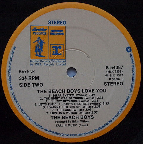 The Beach Boys : Love You (LP, Album)