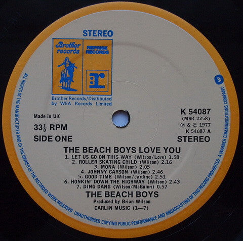 The Beach Boys : Love You (LP, Album)
