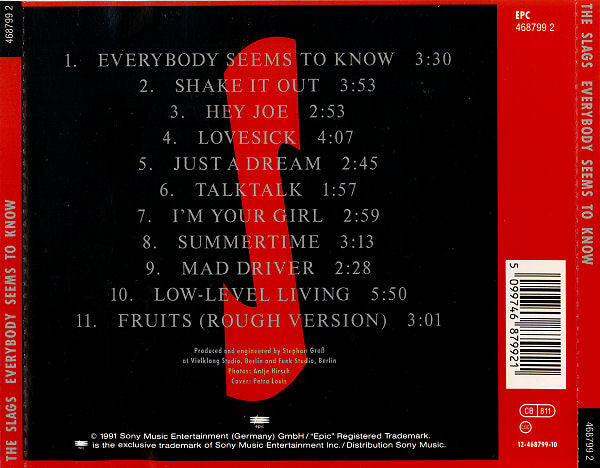 The Slags - Everybody Seems To Know (CD, Album) - De Platen Aap – Vinylwinkel in Brielle & online webshop voor muziekliefhebbers