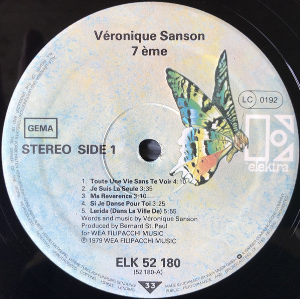 Véronique Sanson : 7ème (LP, Album, Gat)