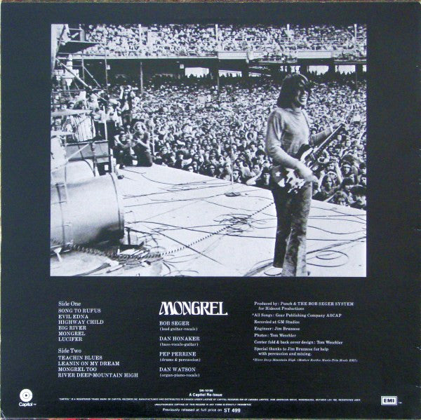 Bob Seger System : Mongrel (LP,Album,Reissue)
