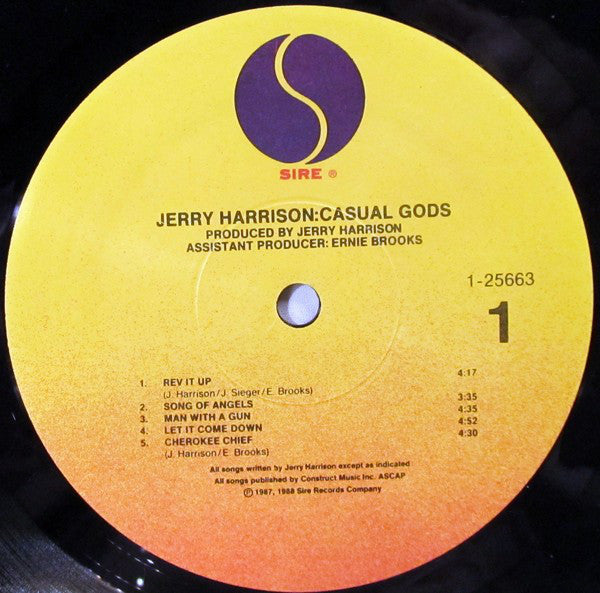 Jerry Harrison:Casual Gods* : Casual Gods (LP, Album)