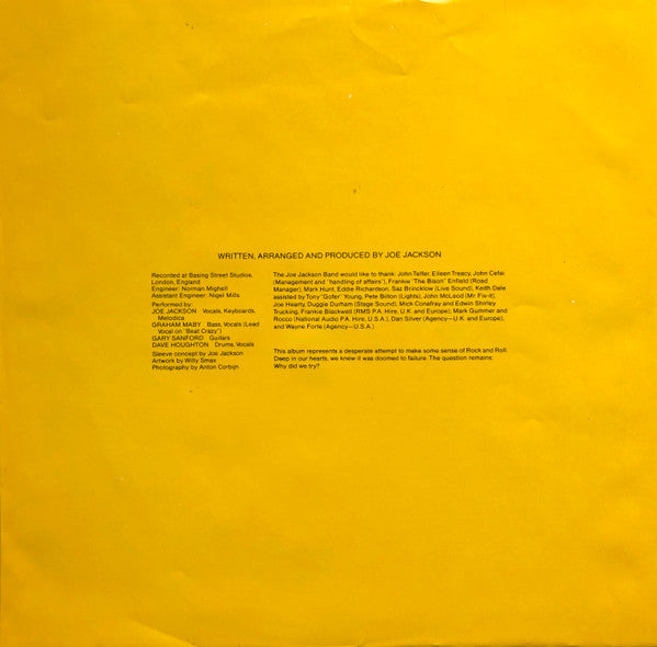 Joe Jackson Band - Beat Crazy (LP, Album) - De Platen Aap – Vinylwinkel in Brielle & online webshop voor muziekliefhebbers