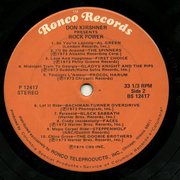 Various : Rock Power (LP,Compilation)