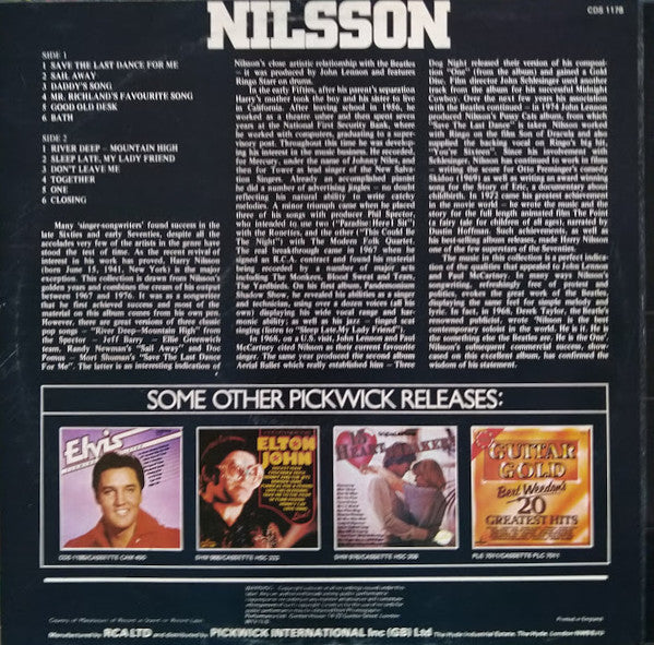 Harry Nilsson - Save The Last Dance For Me (LP, Comp) - De Platen Aap – Vinylwinkel in Brielle & online webshop voor muziekliefhebbers