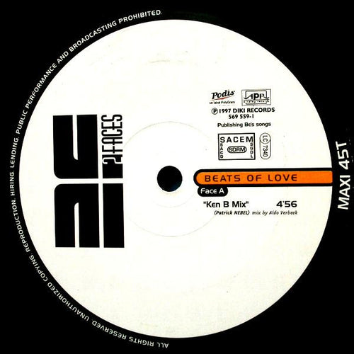 2 Faces : Beats Of Love (12", Maxi)